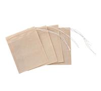 Abaodam de Thé à Cordon en Papier Filtre Alimentaire 6x8 Cm 100 Sachets Jetables et Sécurisés Faciles à Transporter en Paquet à Main pour Thé en Vrac ou Poudre