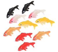 Abaodam Décor Aquarium Réaliste pour L'aménagement de Grands Aquariums Plusieurs Styles 12 Pièces de Poissons Carpes Artificiels en PVC, Faciles à Utiliser Décoloration Plusieurs Styles