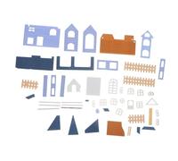 Abaodam Décoration de maison miniature en bois brut pour salle de jeux créative - Accessoire de maison de poupée pour jardin féérique