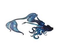 Abaodam Décoration Murale Sirène Métal Pour Intérieur Et Extérieur Art Mural Décoration Pour Jardin Et Patio