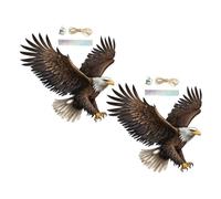 Abaodam Décoration Murale Suspendue avec Clochettes et Ruban Réfléchissant Accessoire Effaroucheur Oiseaux pour Jardin Terrasse Verger et Balcon
