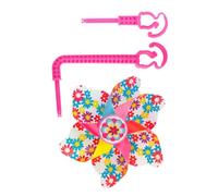 Abaodam Décoration Vélo Garçon et Filles Moulinet Rotatif Fleur PVC PC | Accessoire Décoratif pour Guidon, Tourne au Vent, Lot Unique, pour Garçon et Filles et Garçon et Filles, Usage Vélo Scooter