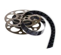 Abaodam Décoration Vintage de Bobine de Film en Fer 18 Cm, Élément Central Portable et Flexible pour Soirée Cinéma à Thème Scène