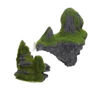 Abaodam Décorations Aquarium Pierre Flottante Figurines Montagne Miniatures Abris Poissons Sculptures Rocheuses Lot de Éléments Naturels