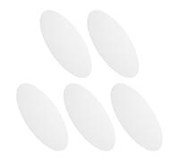 Abaodam Diffuseur de Plafonnier Rond en Acrylique Blanc Anti-éblouissement, Lot de 5 Pièces Bords Lisses pour Lampes de Plafond, pour Maisons et Bureaux