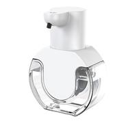 Abaodam Distributeur Automatique de Savonnette sans Contact 430ml ABS Blanc | Rechargeable Dc 5v 1,5 W, Indice Ipx5, Quatre Niveaux Réglables, Usage Domestique Mural