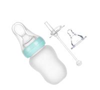 Abaodam Distributeur de bouteille de lait gourde bebe cup timbale bebe biberon avec paille biberons biberon de lait pour bébé mangeoire pour bébé Multifonction de bébé Gel de silice