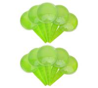 Abaodam Distributeur de Semis Portable Réglable 5 Niveaux en Fruit Vert, Lot de 10 Pièces, Épandeur de Semences Précis pour Plantation Légumes et Fleurs, Outil Manuel Polyvalent