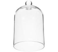 Abaodam Dôme de Verre Transparent Cloche Délicate en Verre pour Fleurs Éternelles Décoration Élégante pour Exposition et Emballage Présent