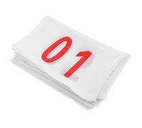 Abaodam Dossards de Compétition Numérotés pour Sport, Ensemble Compact en Coton Polyester et Métal, Adaptés à Divers Temps pour Entraînement et Survie