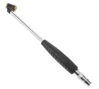 Abaodam Double-embout Droit Alliage Zinc pour Gonflage Rapide Pneus Voiture et Poids Lourds Embout Gonflage Portable avec Débit Air Élevé Poignée Ergonomique pour Compresseur Gonfleur