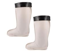 Abaodam Doublure de Botte Épaisse en Peluche Isolante pour Bottes de Pluie, Résistante à L'usure, Chaude et Confortable, pour Randonnée Hivernale, 1 Paire Blanche