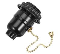 Abaodam Douille E27 à Anneau Unique Interrupteur à Tirette pour Lampadaire et Lampe de Table, Base en Bakélite, Remplacement Simple, Adaptée à Éclairage Intérieur Chambre et Salon