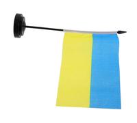 Abaodam Drapeau de Table Ukrainien avec Mât et Base Décoration pour Bureau et Maison Drapeau National pour Événements et Spécial