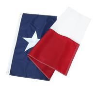 Abaodam Drapeau Du Texas Brodé 90x150 Cm Pour Jardin Et Décoration Extérieure, Grand Drapeau D'état Polyester Résistant Aux Intempéries, Bannière Décorative Colorée Pour Fête Et Célébration