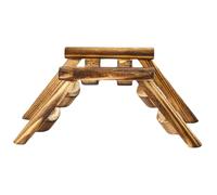 Abaodam Échelle en Bois pour Hamster Surface Lisse, Jouet D'enrichissement Sûr sans Blessure, pour Petits Animaux et Jeu d'escalade Amusant