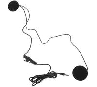 Abaodam Écouteurs Intra-Auriculaires Noirs pour Casque de Moto Microphone, Intercom Casque Moto Compatible, Système Audio de Sport Bruit et Navigation Vocale pour Conduite