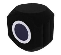 Abaodam Écran d'Isolation Acoustique pour Microphone Mousse Absorbante Bleue Filtre Anti-Bruit Sphérique Réglable pour Studio d'Enregistrement Podcast et Voix Off Accessoire