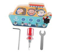 Abaodam Éducatif à Visser pour Garçon Fille Kit Outils avec Camion et Bateau Développement des Habiletés Motrices Fines pour Garçons et Filles Activité Parent Sécurisée