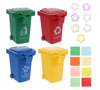 Abaodam Éducatif Perroquet Interactif 4 Couleurs Bacs de Tri, Accessoire D’entraînement Mental pour Oiseaux et Perroquets, pour Stimuler L’Intelligence et L’activité des Couleur Aléatoire