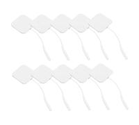 Abaodam Électrodes De Stimulation Musculaire 40 Mm 24 Pcs Coussinets Auto-adhésifs Compatibles Prise 2,0 Mm Réutilisables Pour Électrostimulateur Massage Physiothérapie