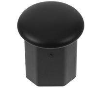 Abaodam Embout de Protection Octogonal TPE pour Crosse de Hockey Noir | Remplacement de Couvercle, Forme Octogonale, Toucher Souple, Résistant à Chaleur, Finition Noire