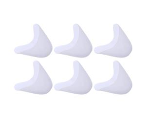 Abaodam Embouts de Coussinets pour Orteils Sebs Blanc en Gel Soulageant et Réduisant L'impact, 3 Paires pour et Confort Quotidien
