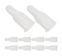 Abaodam Embouts de Parapluie en Plastique 10 Pcs 10X6 MM Perles de Rechange pour Baleines Parapluie Canne Réparation Pièces Détachées pour Parasol Usage Extérieur