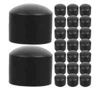 Abaodam Embouts de Protection Noirs pour Foot 158 MM Lot de 32 Bouchons Ronds en Plastique Accessoires de Rechange pour Barres de Table de Foot Sécurité et Stabilité pour Jeu à