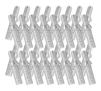 Abaodam Encoches de Flèche 4,2 Mm en Aluminium Argenté, Accessoires de Tir à l'arc, 50 Pièces, Queue de Nock Extérieure pour Tir de Précision en Extérieur et Loisirs Sportifs