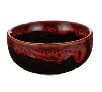 Abaodam Encrier en Céramique pour Calligraphie Plat à Eau Multifonction en Céramique Couleur Rouge Foncé pour Étudiants et Artistes Récipient pour Encre et Peinture, Accessoire de Dessin