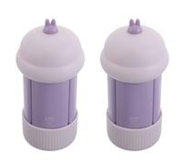 Abaodam Ensemble 2 Flacons de Voyage en Silicone Souple Étanche 60 Ml, Bouteilles Rechargeables pour Shampooing et Lotion, Portable et Anti-chute, pour Voyage et Sport, Coloris