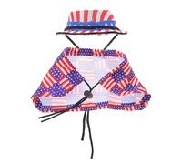 Abaodam Ensemble 2 Pièces Manteau de Lézard et Chapeau de Hamster en Polyester Ajustable Cape Décorative aux Trois Couleurs pour Petit Rongeur Accessoire Léger et Confortable pour