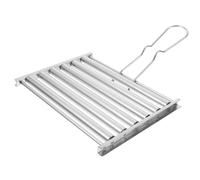 Abaodam Ensemble d'Accessoires de Barbecue en Acier Inoxydable Support à Saucisses Grille de Pique- Outils de Barbecue pour Camping Design Détachable Pratique et Robuste