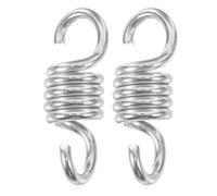 Abaodam Ensemble de 2 Ressorts Galvanisés pour Fauteuil Suspendu Crochets à Ressort Résistants 65 * 34 * 95 Accessoires Suspendre pour Balancelle et Hamac Absorption des Chocs Fixation