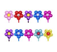 Abaodam Ensemble de 20 Ballons en Aluminium Film Réutilisables de Fleur pour Décoration de Fête et Bar, Facile à Ranger, pour Mariage et Événements Couleur Aléatoire