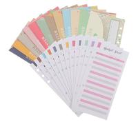 Abaodam Ensemble de 24 Enveloppes Budgétaires Feuilles Mobiles et Séparateurs pour Organiser les Finances Personnelles Lors des Courses Domicile