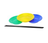 Abaodam Ensemble De 3 Juggling Plates with Hand Sticks Lightweight Plastic Rotating Discs for Circus Skill Training and Balancing Tricks