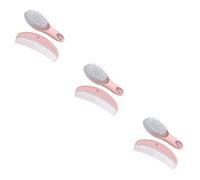 Abaodam Ensemble De 3 Peignes Et Brosses Pour Bébé Brosse À Cheveux Douce Pour Nouveau-né Peigne De Massage Pour Nourrissons Outil De Toilettage Doux Et Statique Pour Bébé