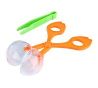 Abaodam Ensemble de 3 Pinces à Ciseaux et Pince Attrape-Insectes Plastique Colorées Outils Éducatifs Portables pour Garçon Fille Jouets Exploration Plein Air Kit Léger pour Activités
