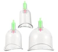 Abaodam Ensemble de 3 Ventouses Corps en Plastique, Outil à Ventouses Simple à Nettoyer et Sécurisé, pour Usage à Domicile Salons de Beauté