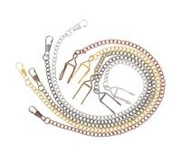 Abaodam Ensemble de 5 Chaînes Métalliques Vintage pour Montre de Poche Fermoirs Robustes, Chaînes pour Pantalon et Gilet, Usage Professionnel Homme