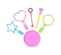 Abaodam Ensemble de 6 Baguettes à Bulles Colorées en Matériau Flexible, Mini Taille, pour Garçon et Filles, Jouets de Plein Air pour Créer Bulles Géantes et Petites, Couleur Aléatoire