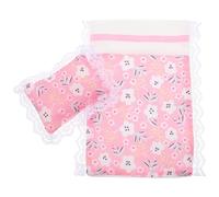 Abaodam Ensemble de Literie Miniature pour Maison de Poupée, Drap-Housse et Oreiller Taille Mini, Accessoires de Lit pour Décoration de Chambre de Poupée, Linge de Lit Compact et Réaliste