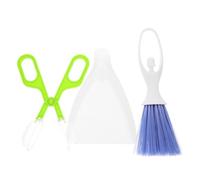 Abaodam Ensemble de Nettoyage 3 Pièces pour Terrarium de Reptiles et Petits Animaux Mini Balai à Main et Pelle à Déjections Outils Légers et Portables pour Nettoyage du Terrarium