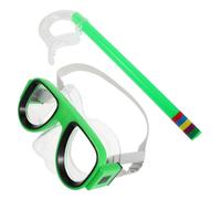 Abaodam Ensemble de Plongée pour Garçon et Filles avec Masque de Natation Anti-buée HD, Tuba en Silicone Alimentaire, Sangle Réglable et Protection Complète pour Piscine et Océan