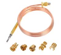 Abaodam Ensemble de Thermocouples pour Cuisinière à Gaz 5 Pièces Raccords Adaptateurs Capteur de Température pour Grill et Chauffe-Eau et Précision Assurées