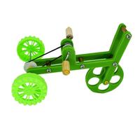 Abaodam ’Entraînement pour Perroquet en Plastique et Métal Vélo Vert Amusant pour Oiseaux Accessoire Interactif pour Stimulation et Développement des Compétences des Perroquets