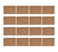 Abaodam Enveloppes avec Fermeture à Cordelette en Papier Kraft Marron Lot de 20 Style Vintage Classique, Polyvalentes et Faciles D'accès pour Bureau et Étude