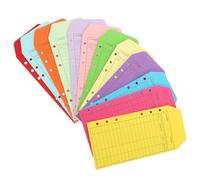 Abaodam Enveloppes de Budget Opaques en Papier Kraft Coloré 12 Pièces Assortiment Couleurs, Format Moyen, pour Organisation Finances Personnelles et Bureau, Pochette Budget D’entreprise,